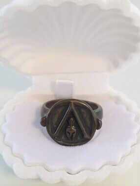 Greek Spartan Bronze Signet Ring